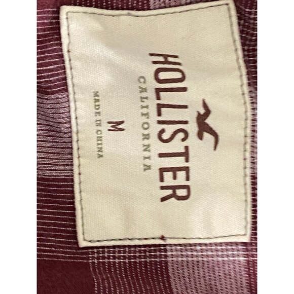 Hollister Stretch Womens M Plaid  Flannel Button Down Long Sleeve Collar - Picture 4 of 10